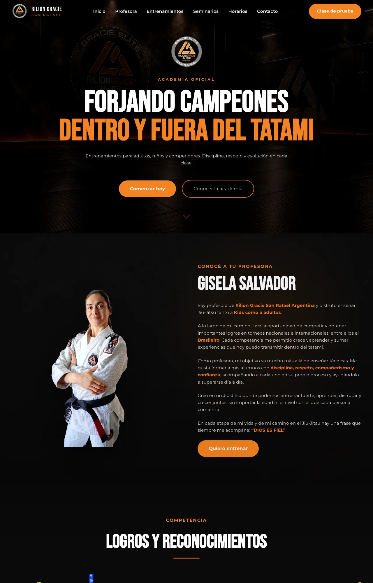 Portada de Rilion Gracie San Rafael, academia de jiu-jitsu
